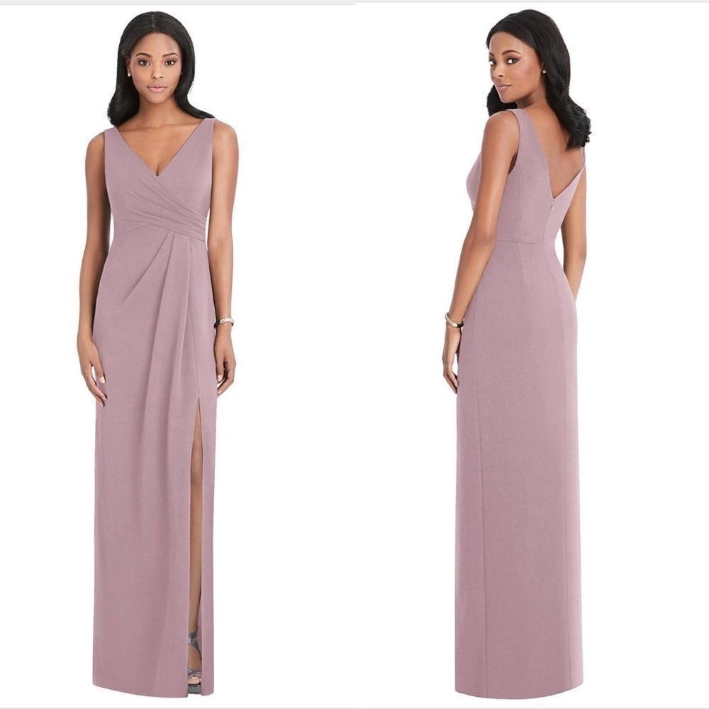 After Six Bridesmaid Dress Stretch Crepe S…